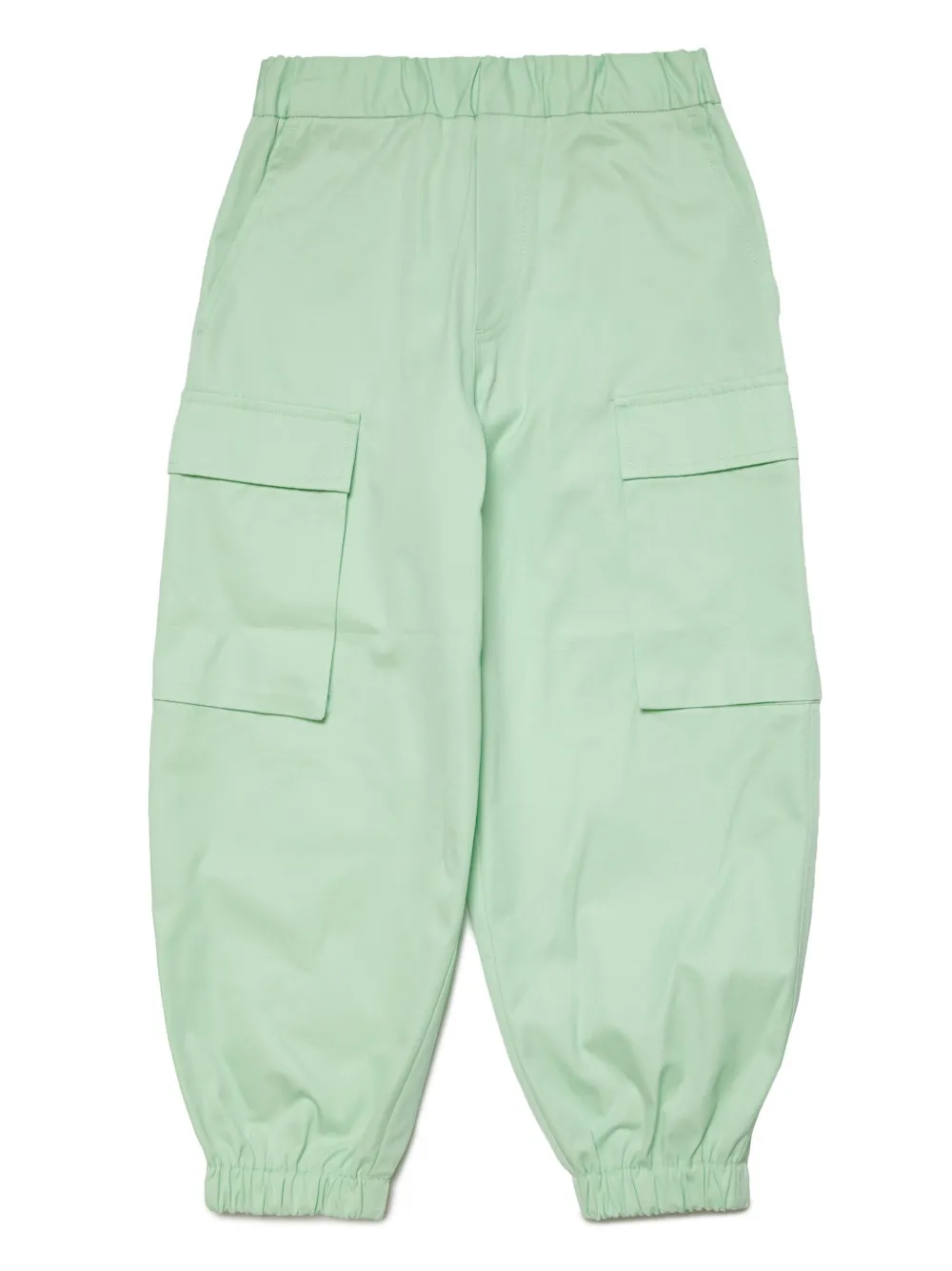 

Брюки карго с вышитым логотипом MM6 Maison Margiela Kids, зеленый