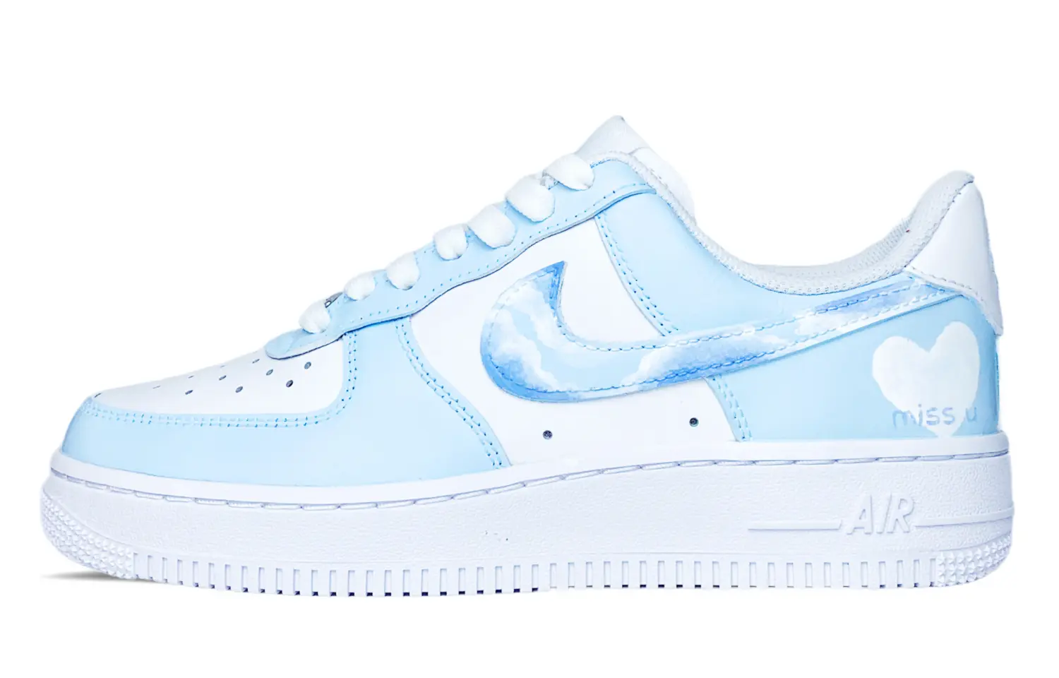 

Женские кроссовки для скейтбординга Nike Air Force 1, Light Blue