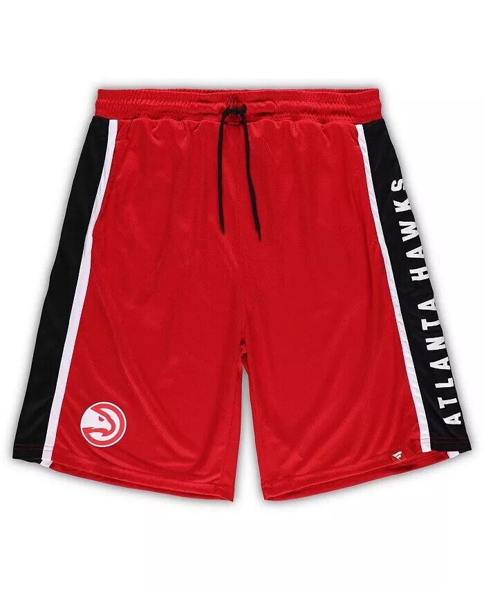 

Мужские красные сетчатые шорты Atlanta Hawks Big and Tall Referee Iconic Fanatics