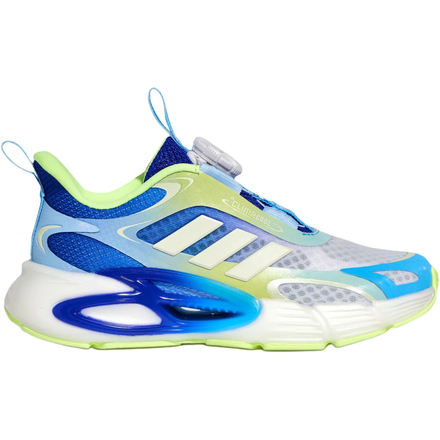 Кроссовки Climacool Slip Resistant, Abrasion Resistant, Rebound, Breathable Low top Running Shoes Shimmery Blue детские Adidas — фото 3
