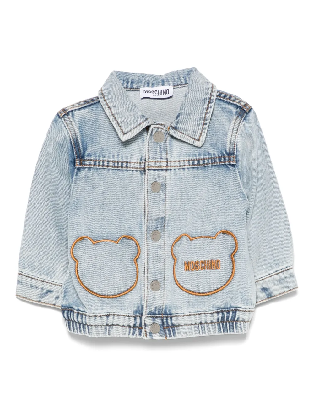 

Куртка с узором Teddy Bear Moschino Kids, синий