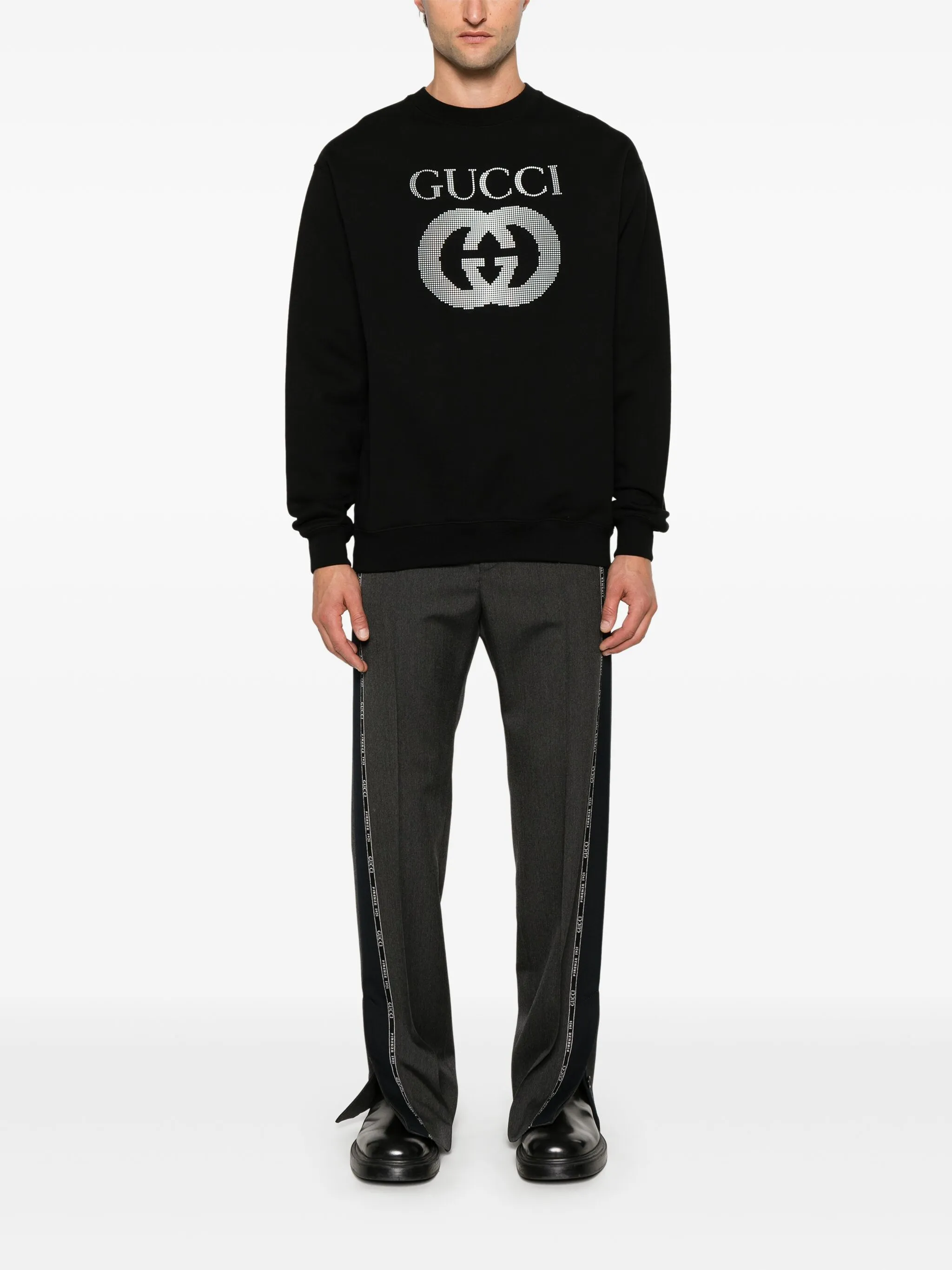 Толстовка Gucci Interlocking G, черная — фото 2