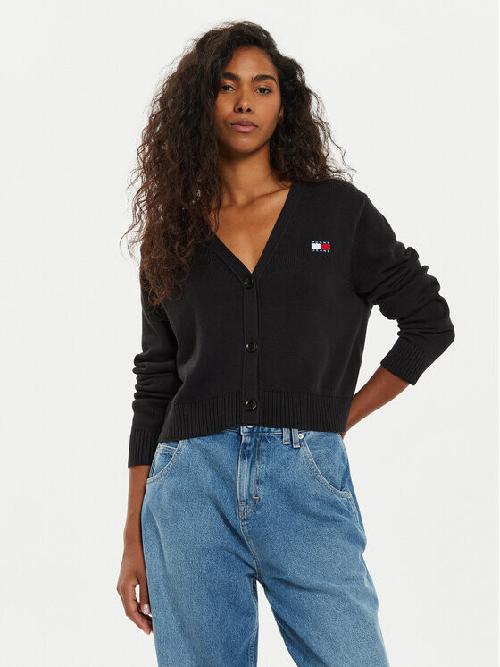 

Кардиган свободного кроя Tommy Jeans, черный