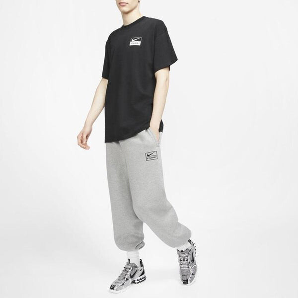 Брюки x stussy nrg br sweatpants 'grey' Nike, серый — фото 3