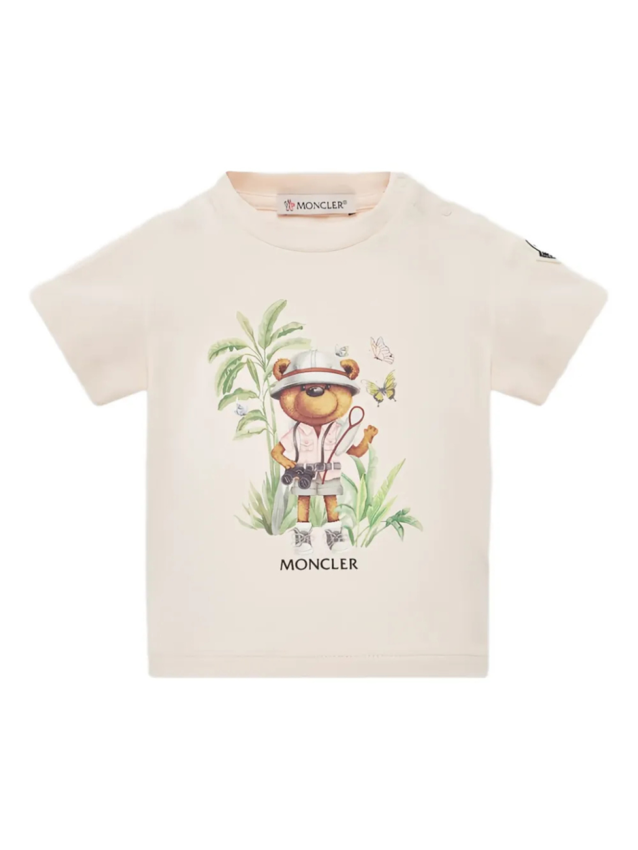 

Moncler Enfant футболка с графичным принтом, нейтральный