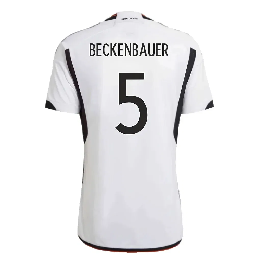 Детская футболка Германии 2022-2023 Беккенбауэр 5 Adidas Germany, белый — фото 2