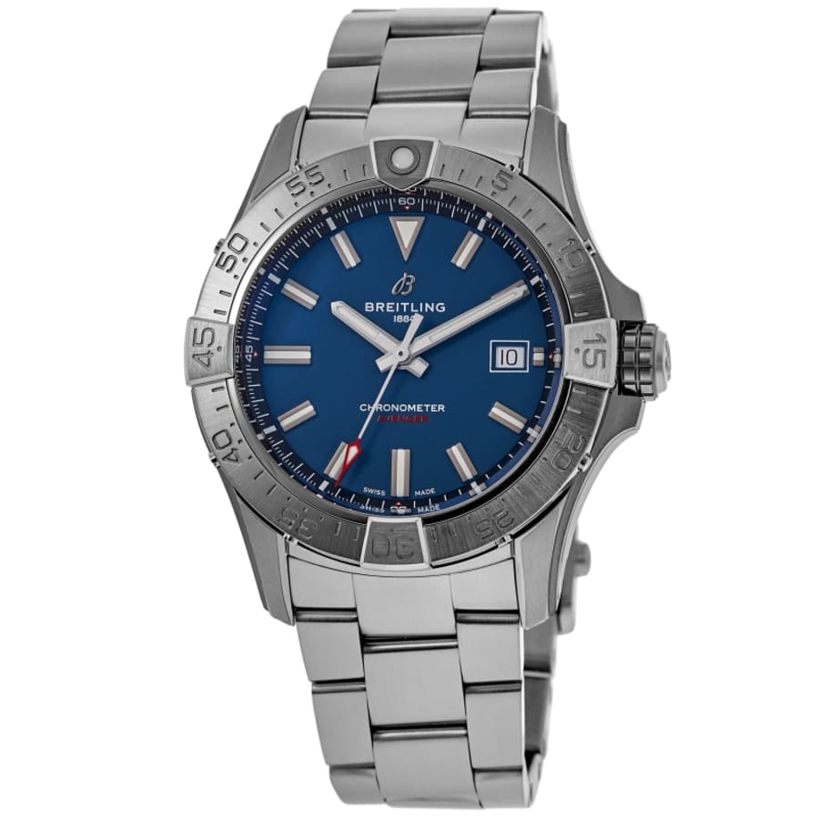 

Breitling Avenger Automatic 42 Blue Dial стальной браслет мужские часы A17328101C1A1, синий