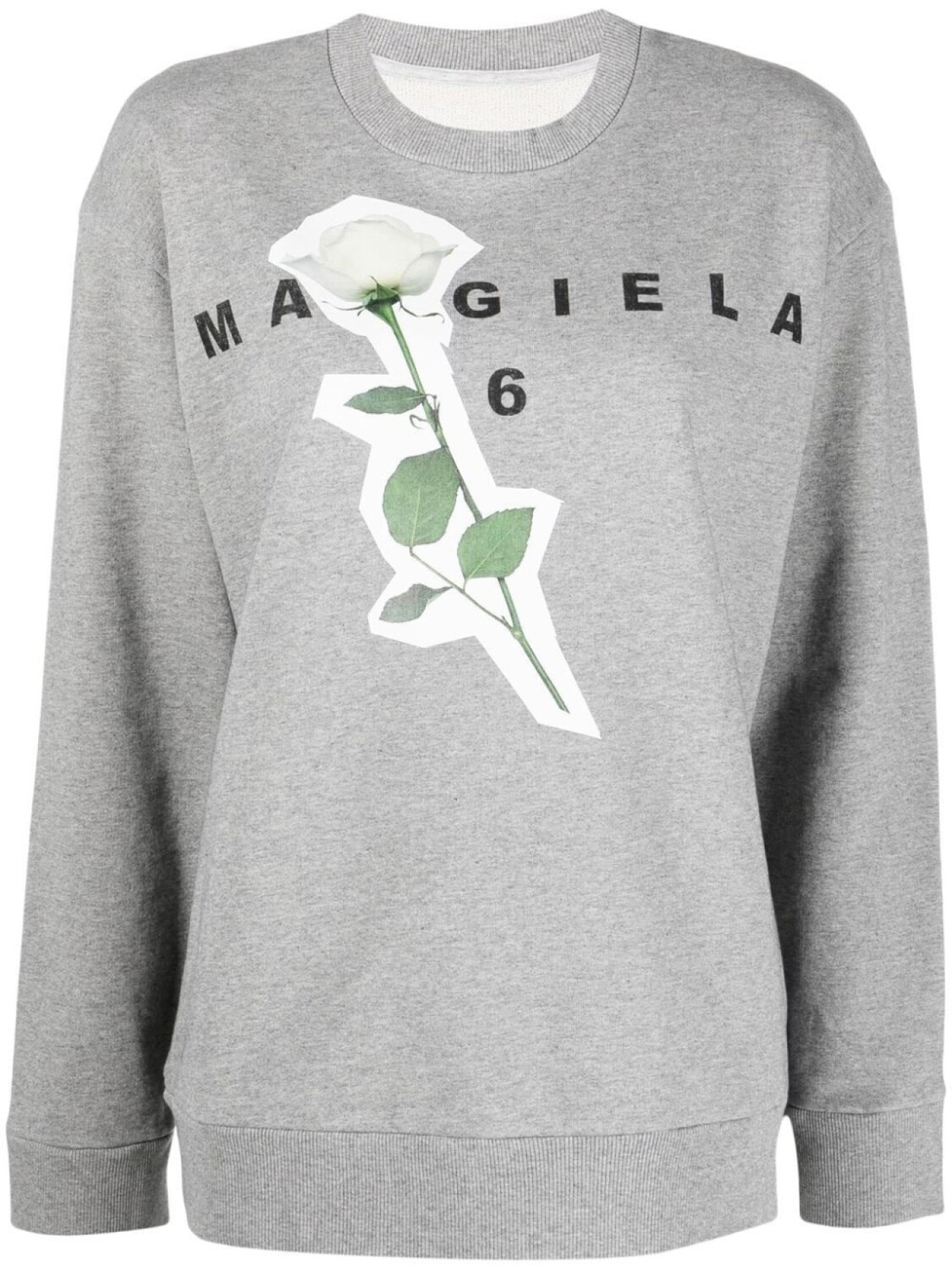 

MM6 Maison Margiela толстовка с логотипом, серый