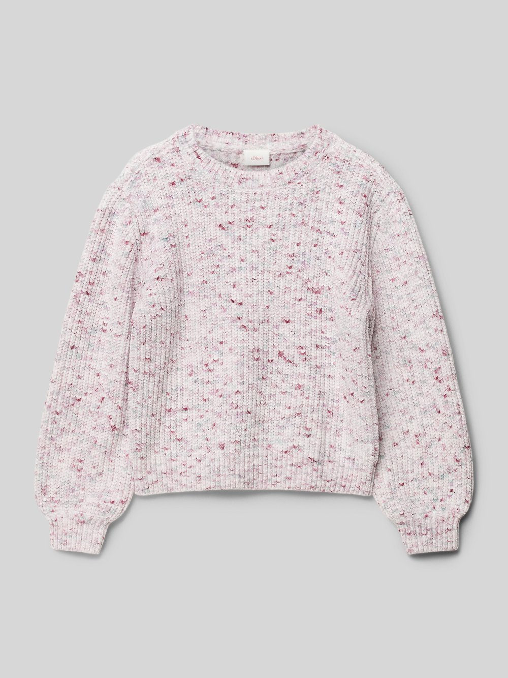 

Вязаный свитер свободного кроя из мягкой многослойной пряжи s.Oliver RED LABEL, светло-розовый