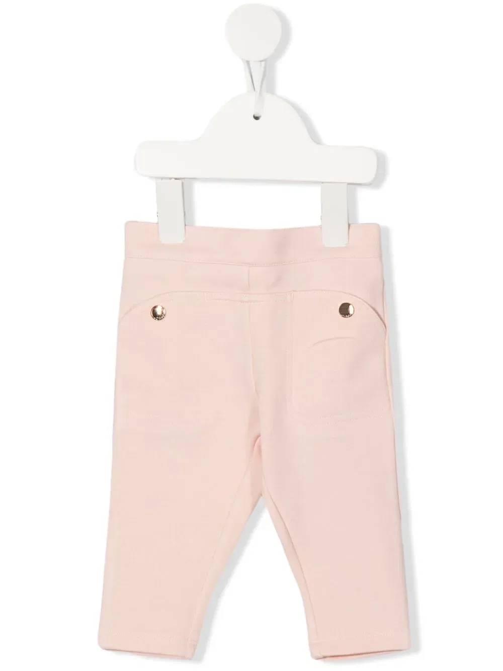 Узкие брюки на резинке Chloé Kids, розовый