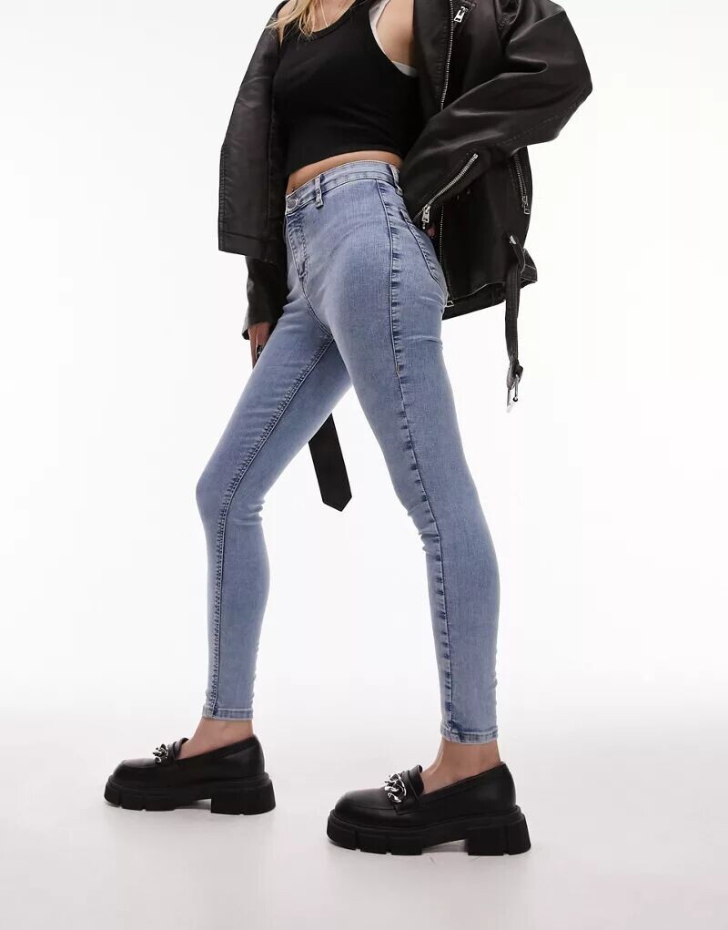 

Джинсы Topshop Joni с потертостями