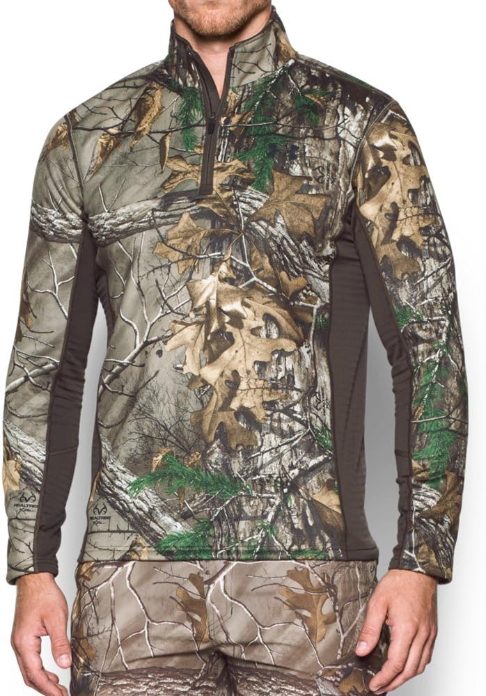 

Толстовка Under Armour Men's armor base extreme 1/4 zip, Realtree Ap-Xtra (946)/Black