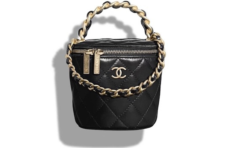 

CHANEL Кожаная сумка-ведро Процветание, Black
