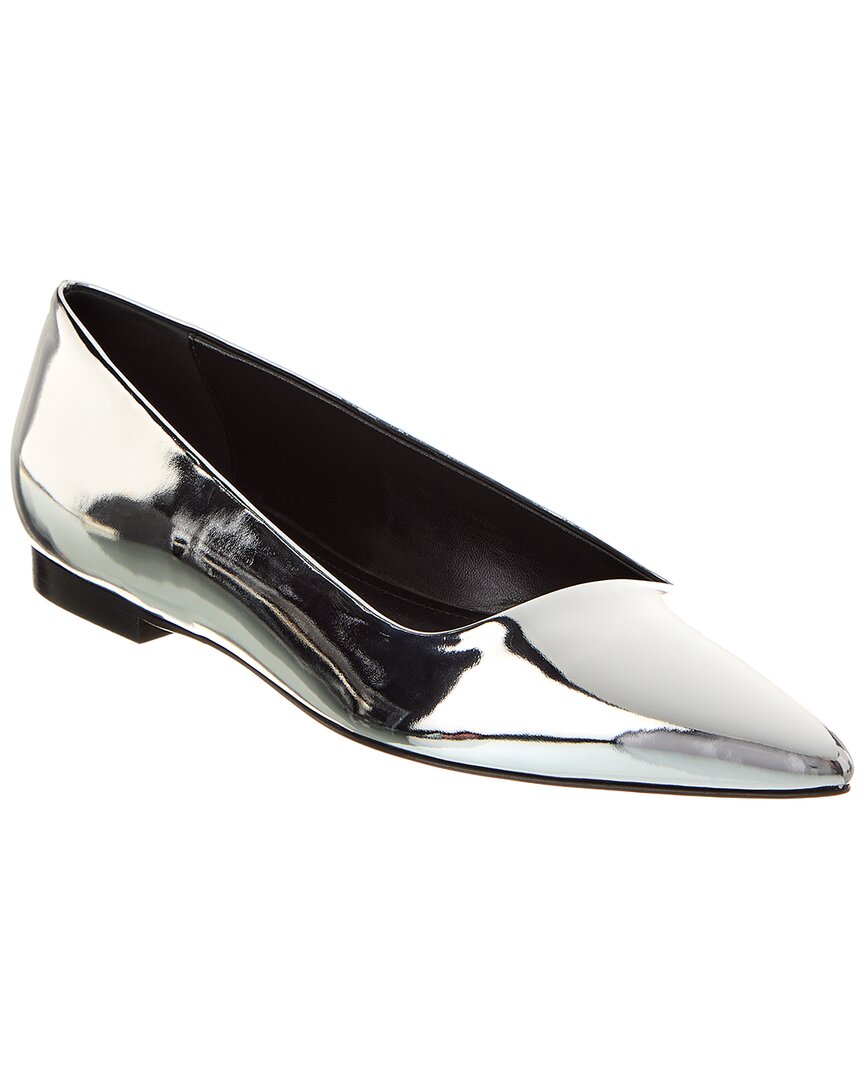 Кожаные туфли Isabel Marant Olisa Flat, серебряный