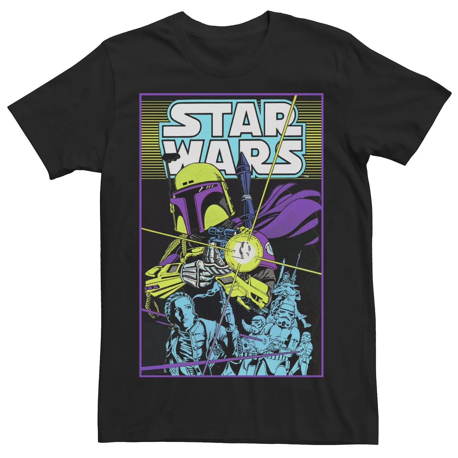 

Мужская винтажная футболка с комиксами Боба Фетт Star Wars