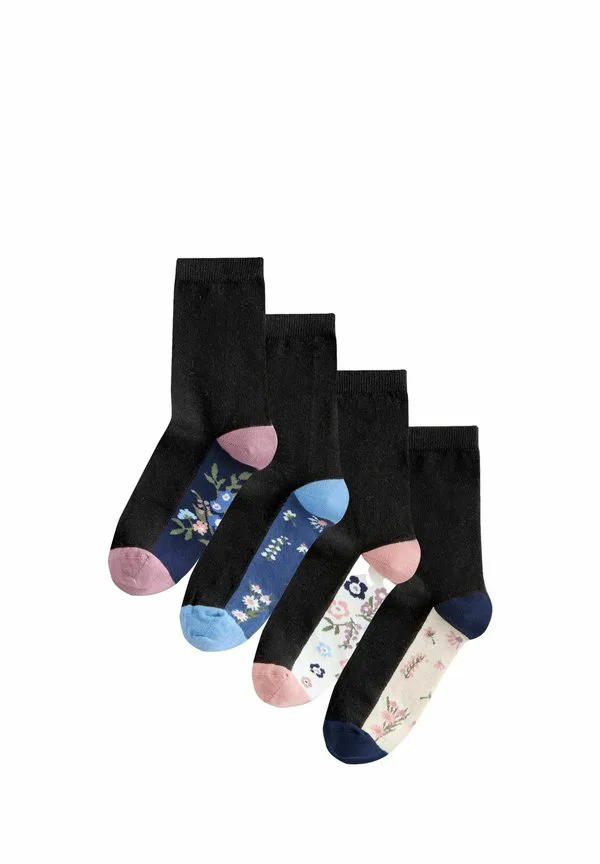 Комплект из 4 носков до щиколотки с анатомической стелькой. Next, Floral Print