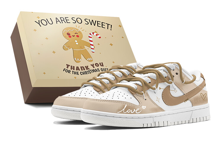 

Кроссовки Nike Dunk Skateboarding Shoes Women's Low-top White, цвет Linen