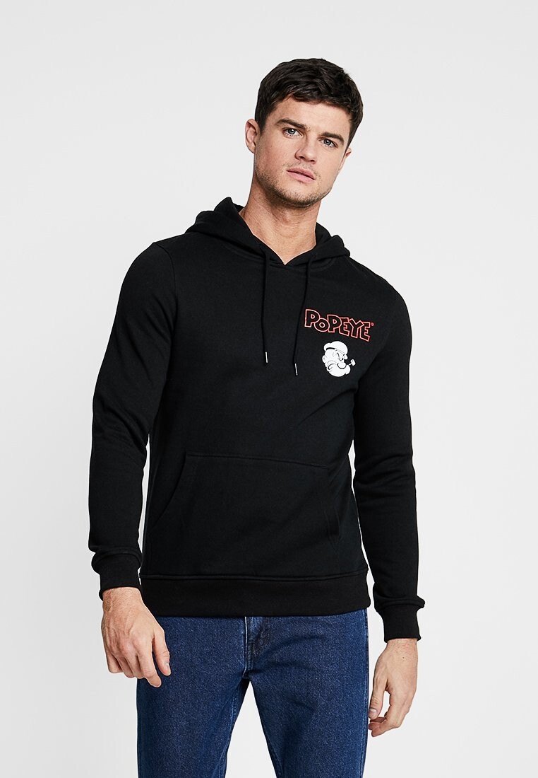

Толстовка POPEYE Don't Bro Me HOODY Mister Tee, черный