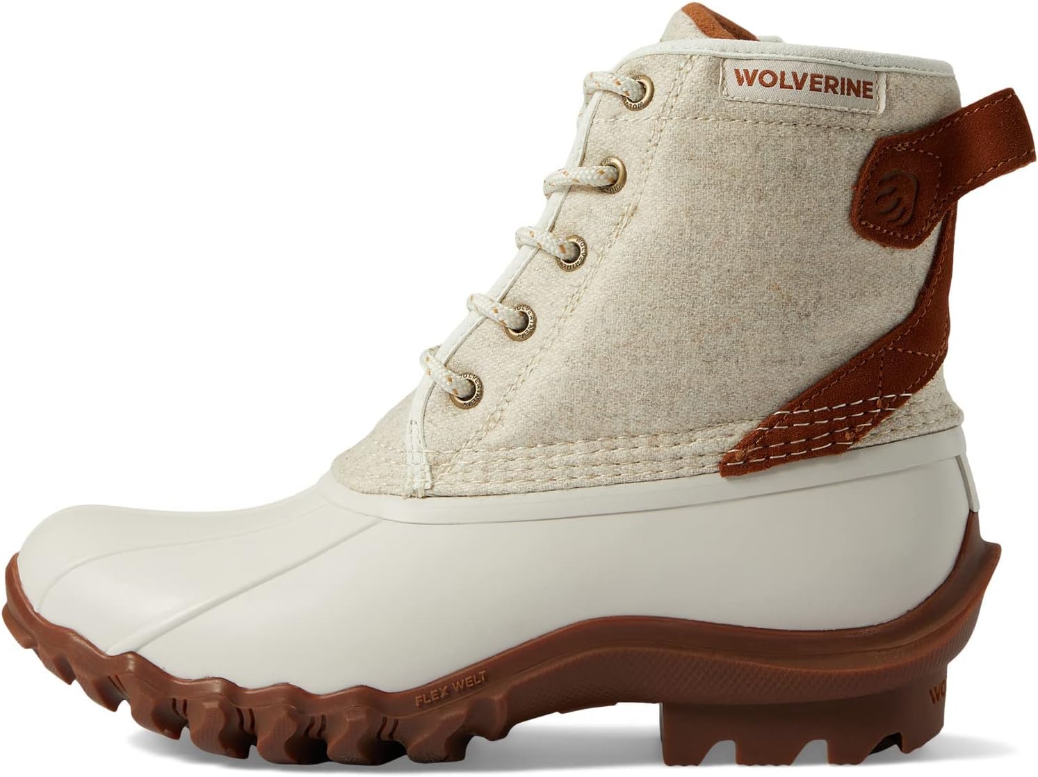 Мужские ботинки Wolverine Torrent Wool Wmn Epx с 15 см голенищем, слоновая кость — фото 4