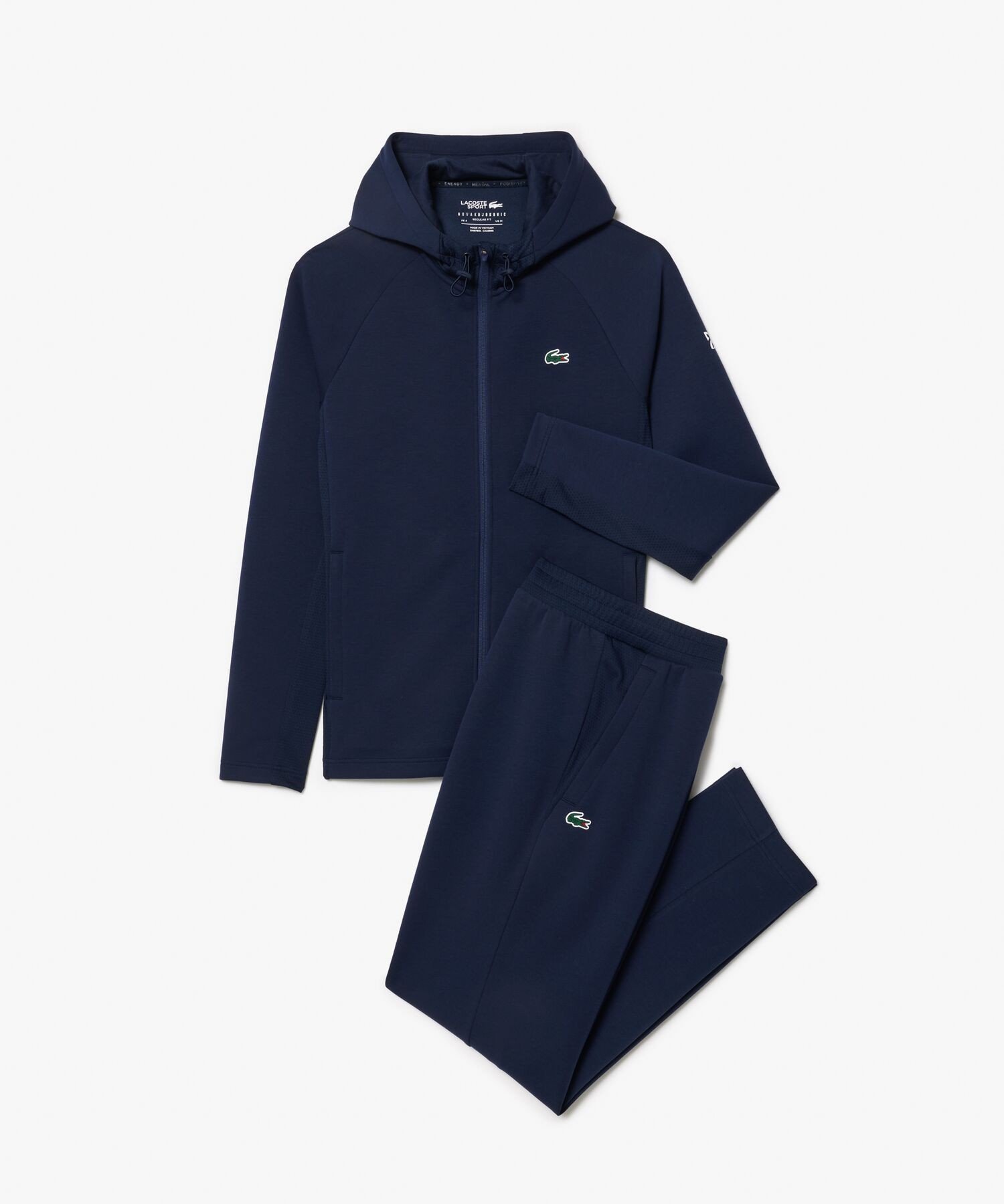 Спортивный костюм Новака Джоковича с принтом на спине LACOSTE, Navy