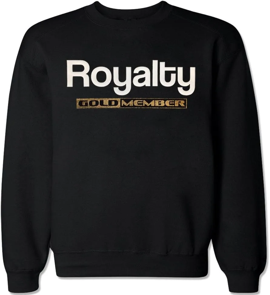 

FTD Apparel мужской свитер с круглым вырезом Royalty Gold Member Retro 4 Metallic Gold