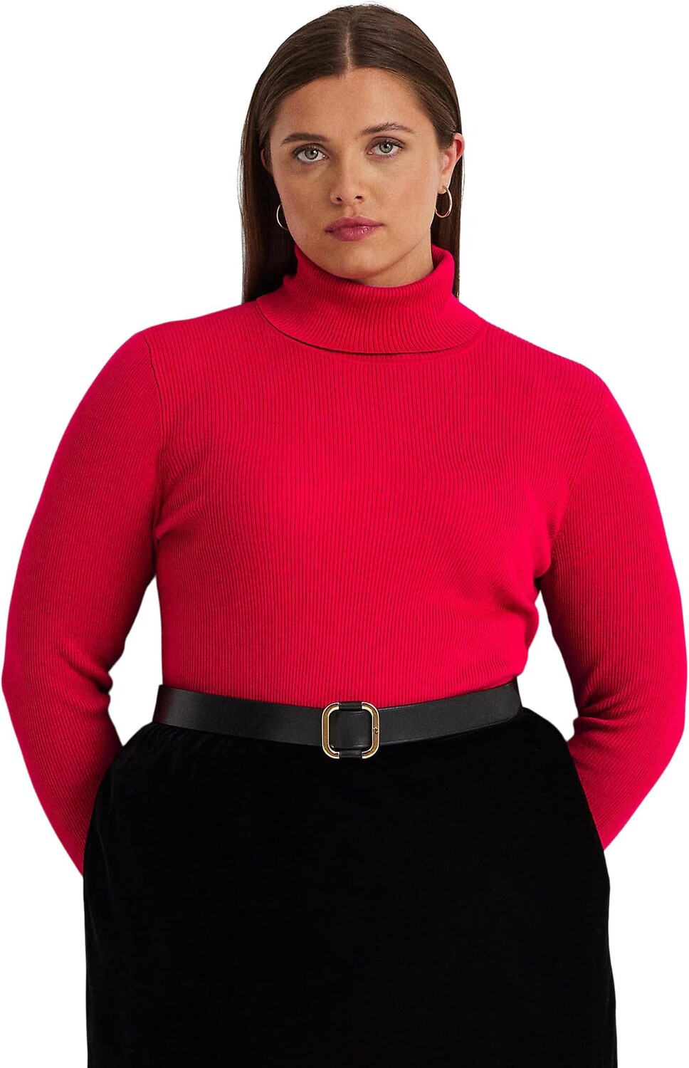 

Свитер LAUREN Ralph Lauren Plus Size Turtleneck Sweater, цвет Martin Red