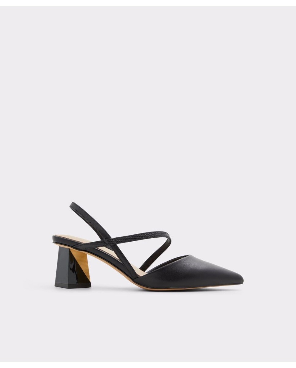 

Женские кожаные туфли черного цвета с острым носком Aldo, черный