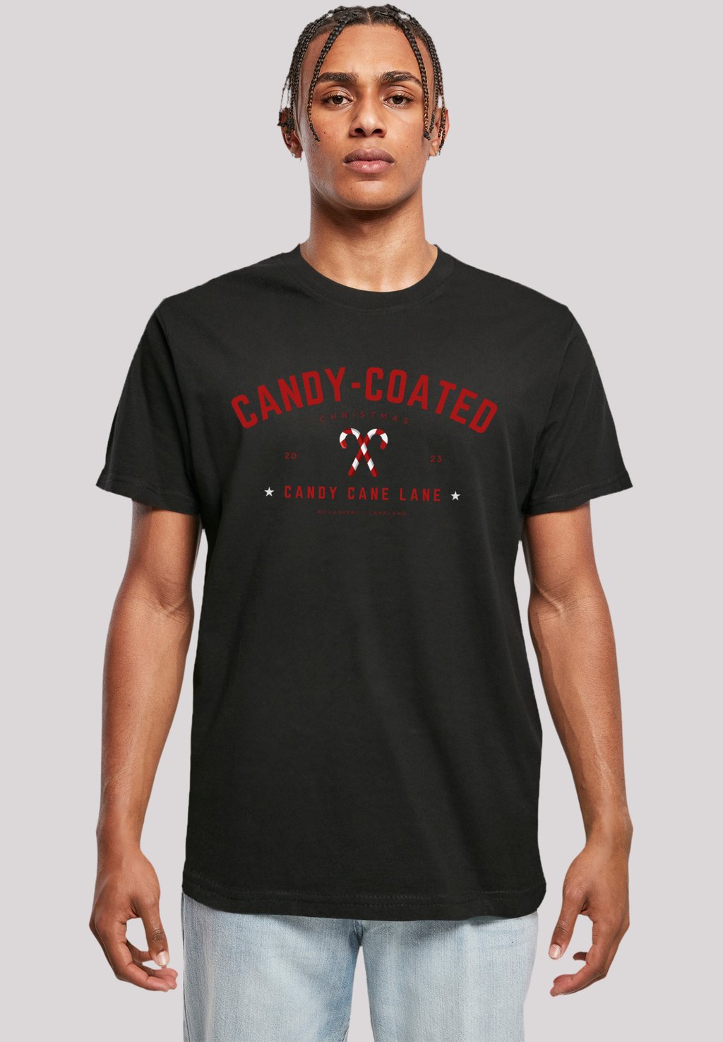 

Футболка с принтом CANDY COATED CHRISTMAS F4NT4STIC, черный