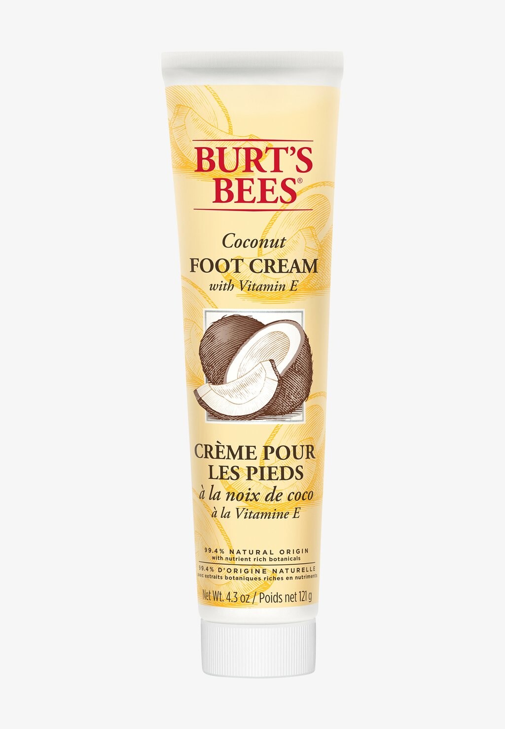 

Крем для ног Coconut Foot Cream Burt's Bees, Желтый, Крем для ног Coconut Foot Cream Burt's Bees