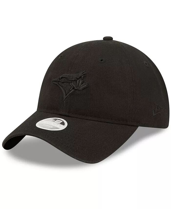 

Женская регулируемая кепка Toronto Blue Jays Black on Black Core Classic II 9TWENTY New Era, черный