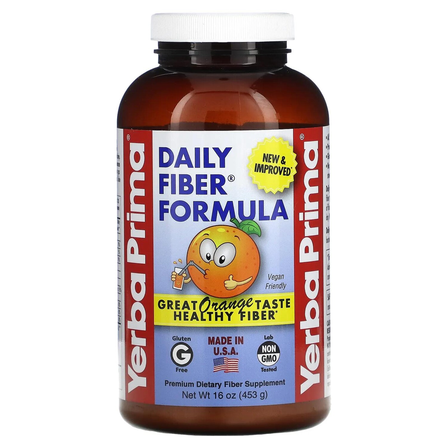 

Yerba Prima Daily Fiber Formula Orange 16 oz (453 g)