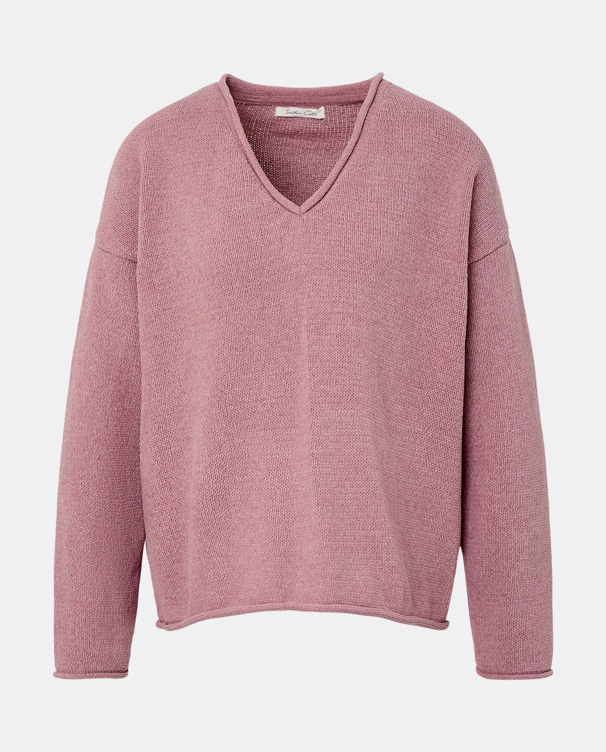 

Женский однотонный свитер из полиэстера Southern Cotton, сиреневый