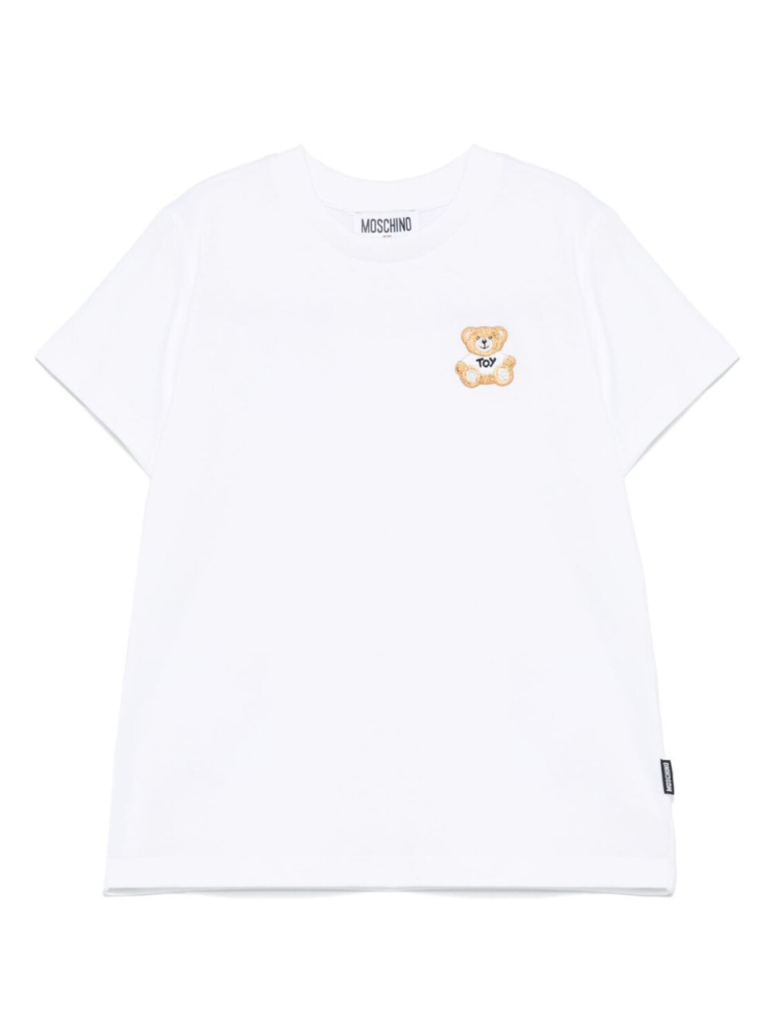 

Moschino Kids футболка с нашивкой Teddy Bear, белый