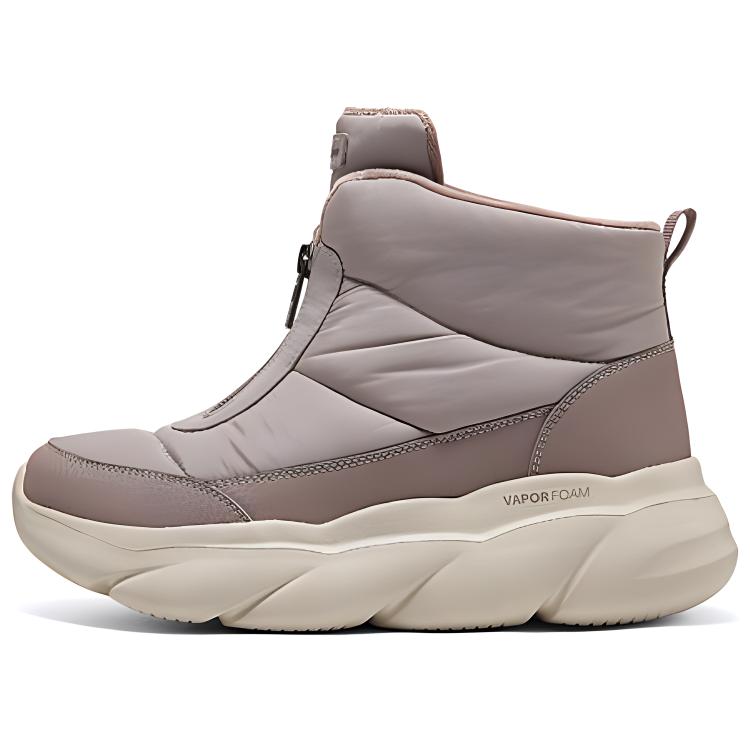 Ботинки зимние женские Skechers стеганые на молнии, сиреневый