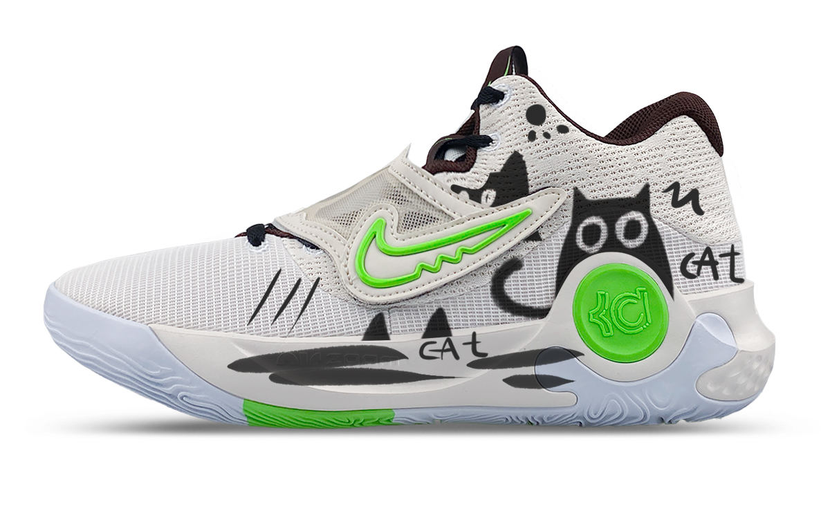 

Nike Баскетбольные кроссовки KD Trey 5 X Low Top мужские, белые, черные, зеленые