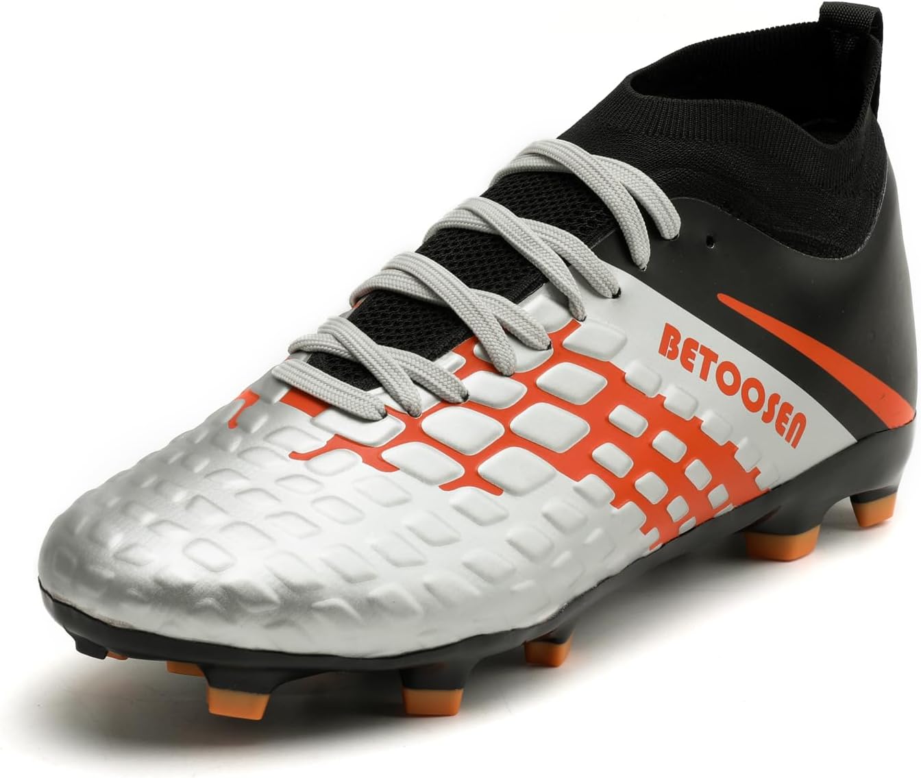 

Мужские футбольные бутсы для игры на твердом грунте, кроссовки для футбола и футзала Betoosen, серый