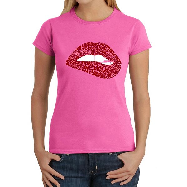 

Футболка Brooklyn lips с женским принтом La Pop Art, Pink