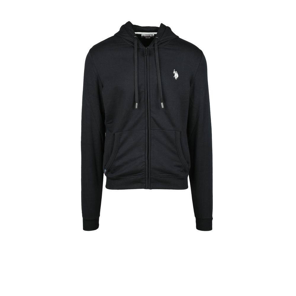

Черный хлопковый свитер U.S. Polo Assn.