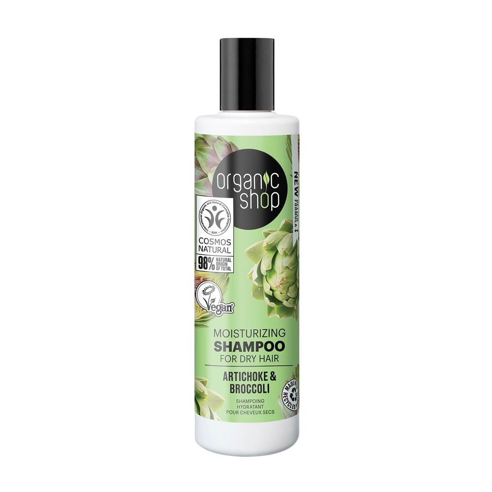 

Увлажняющий шампунь Champú Hidratante Alcachofa Y Brócoli Organic Shop, 280 мл