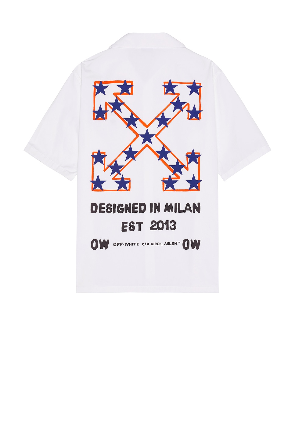 

Рубашка для боулинга из поплина с узором "Звездная стрела" Off-White, white