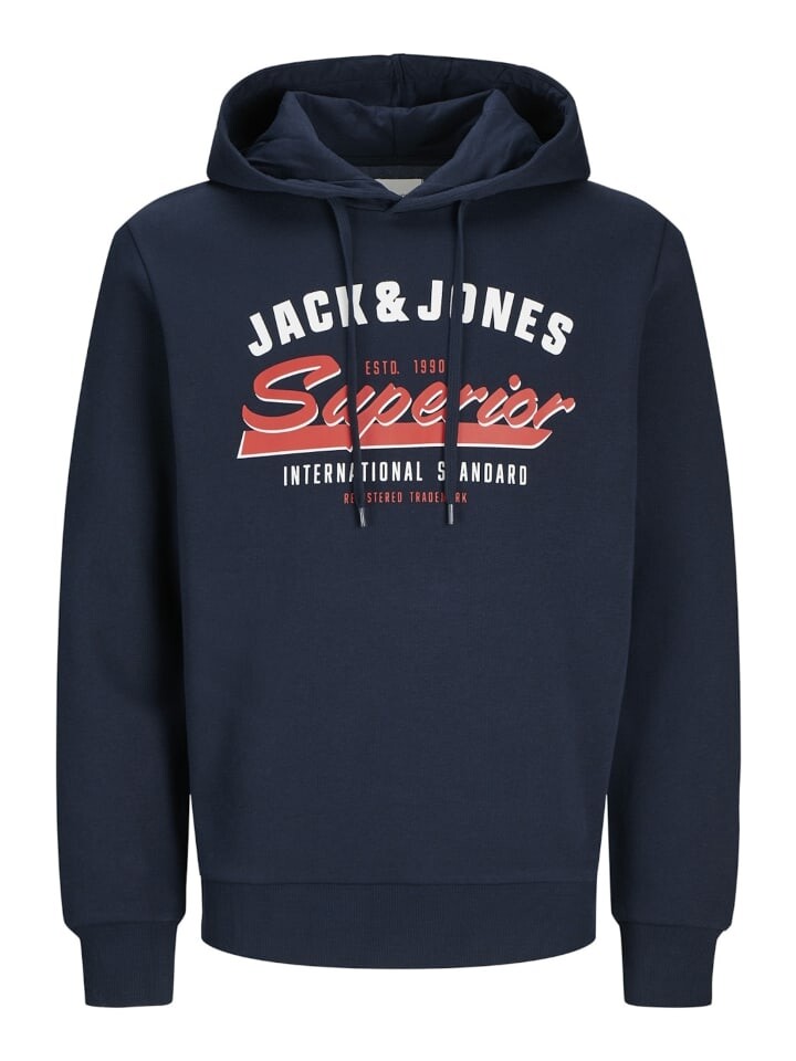 

Толстовка Jack & Jones Hoodie 'Logo', темно-синий