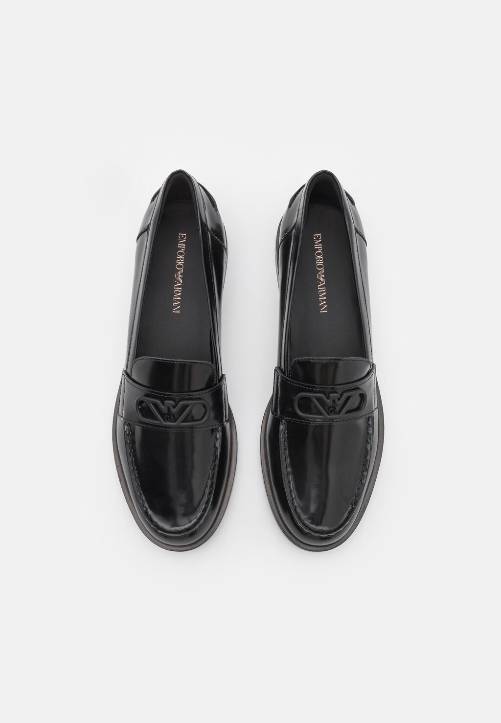 

Повседневная обувь LOGO LOAFER Emporio Armani, черный
