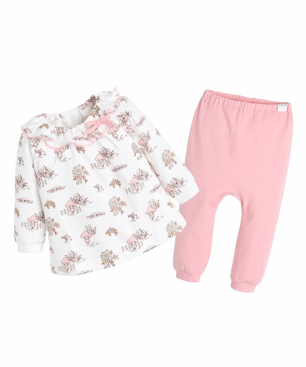 Топ и брюки из хлопка Moimoln, Pink