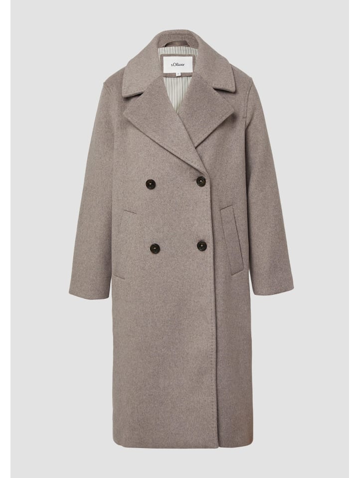 

Зимнее пальто s.Oliver, бежево-коричневый
