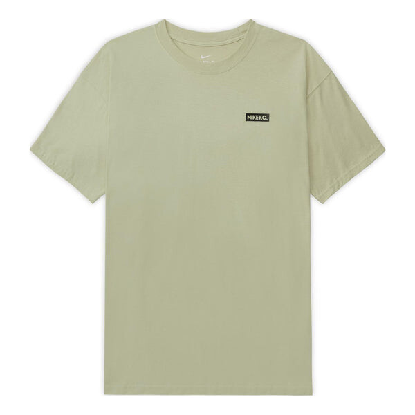

Футболка Men's Nike Front And Back Logo Alphabet Printing Round Neck Soccer/Football Short Sleeve Light Olive Green T-Shirt, зеленый