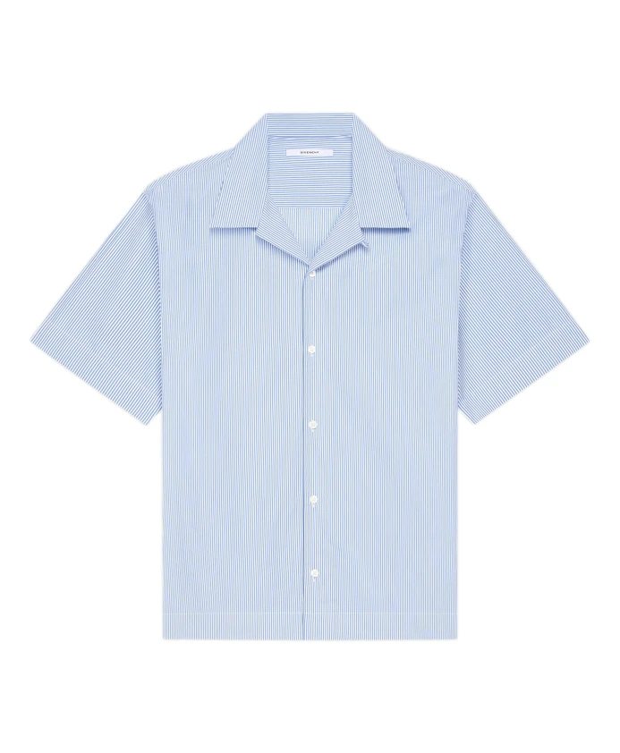 

Гавайская рубашка в синюю полоску Givenchy, синий