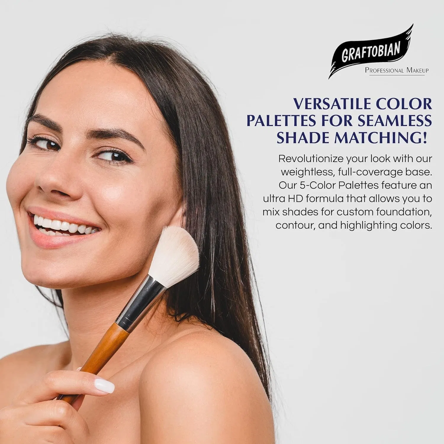 Крем для лица Graftobian — Основа HD Glamour Palette Cool # , 5 цветов, мультиколор, 0.04 г — фото 3