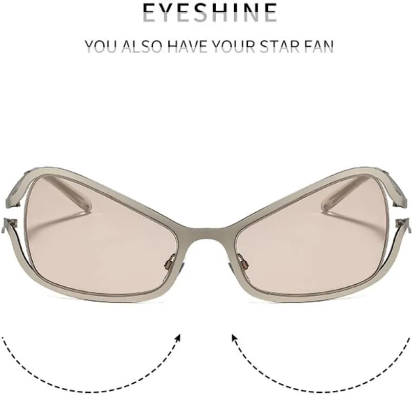 

Женские солнцезащитные очки в стиле панк «кошачий глаз» в роскошной винтажной металлической оправе с защитой от УФ-излучения UV400 TOIPASTN, C1blackgray