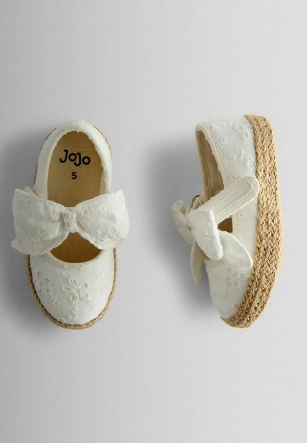 Детские туфли с бантом стандартного размера Jojo Maman Bébé, White Broderie — фото 3