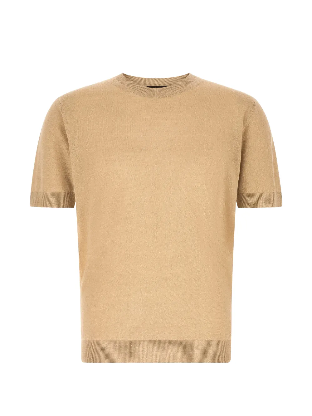 

Футболка с круглым вырезом и короткими рукавами Zanone, бежевый